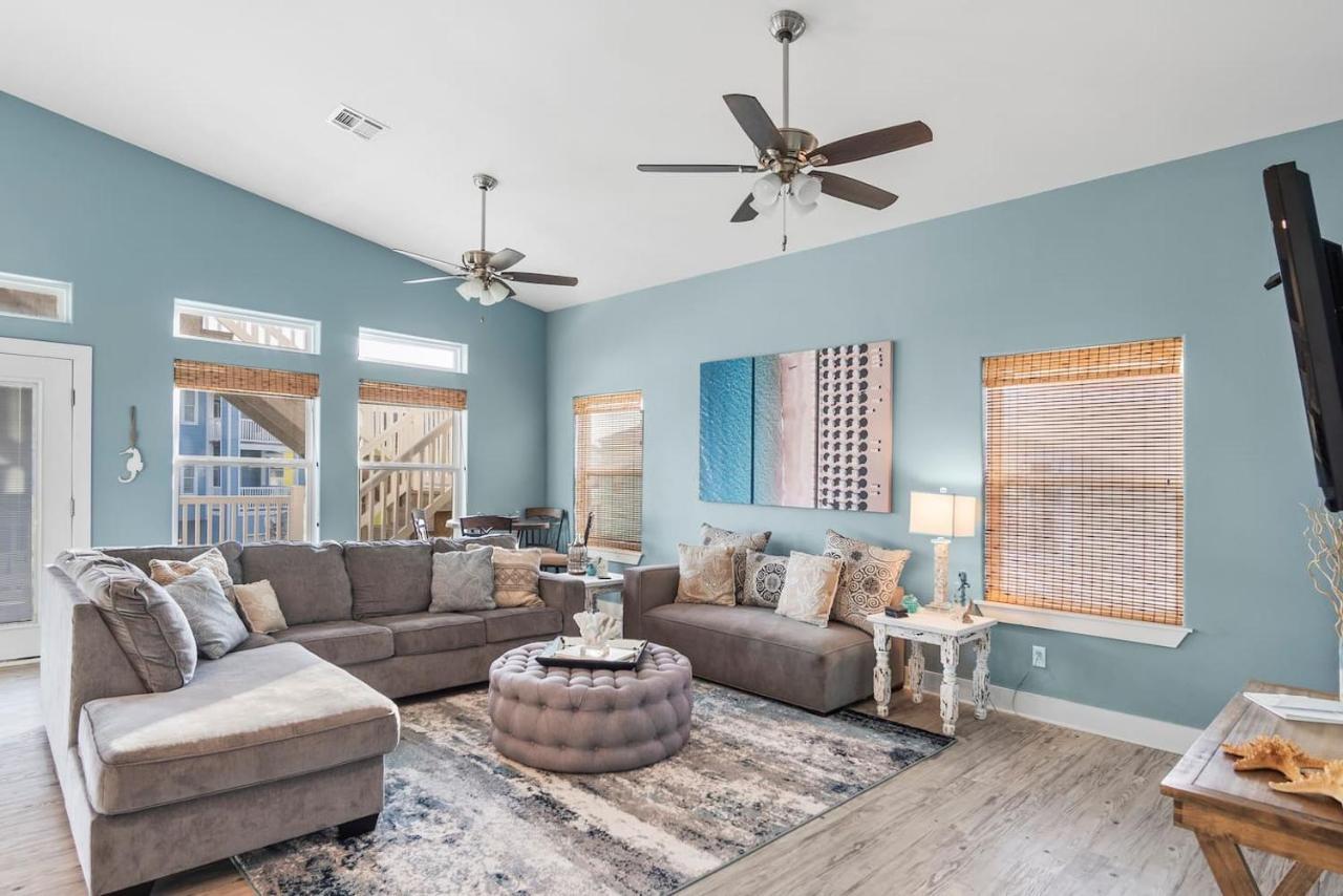 New 5 Bdrm W/Pool, Observation Deck Walk To Beach! Port Aransas Luaran gambar