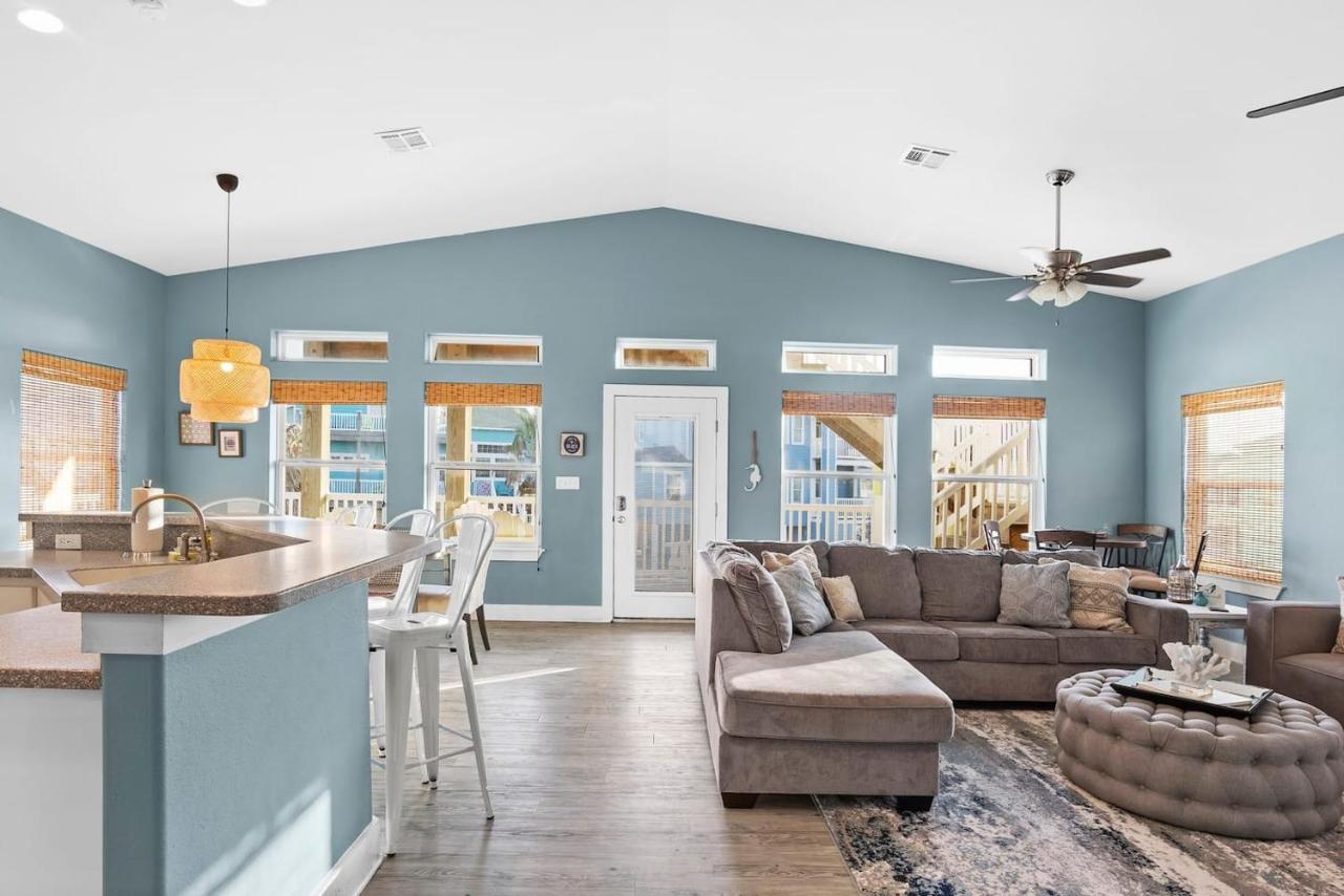 New 5 Bdrm W/Pool, Observation Deck Walk To Beach! Port Aransas Luaran gambar