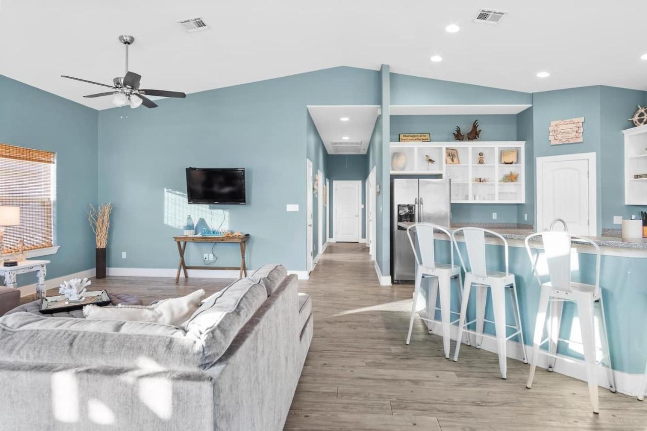New 5 Bdrm W/Pool, Observation Deck Walk To Beach! Port Aransas Luaran gambar