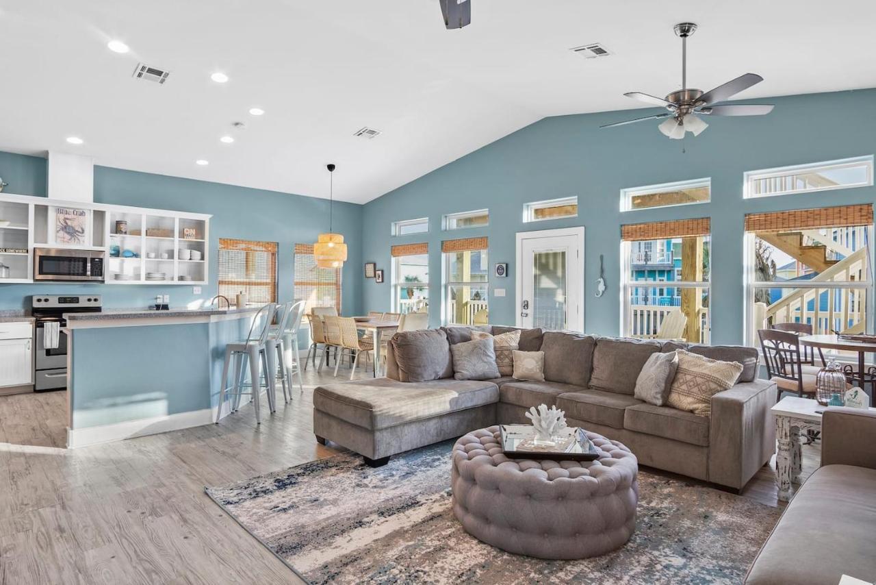 New 5 Bdrm W/Pool, Observation Deck Walk To Beach! Port Aransas Luaran gambar