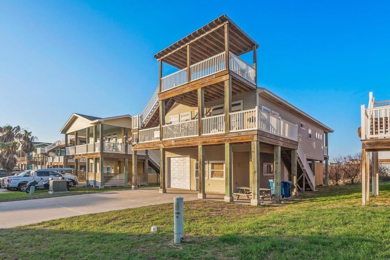 New 5 Bdrm W/Pool, Observation Deck Walk To Beach! Port Aransas Luaran gambar