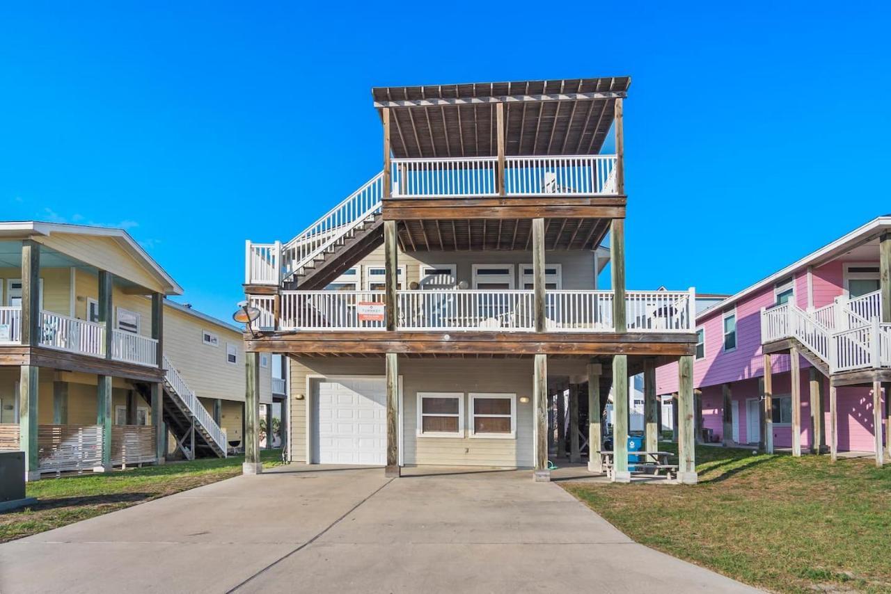 New 5 Bdrm W/Pool, Observation Deck Walk To Beach! Port Aransas Luaran gambar