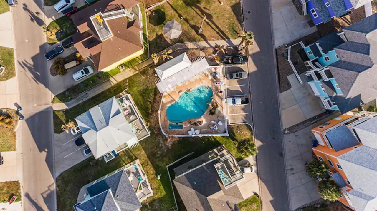 New 5 Bdrm W/Pool, Observation Deck Walk To Beach! Port Aransas Luaran gambar